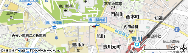 愛知県豊川市旭町67周辺の地図