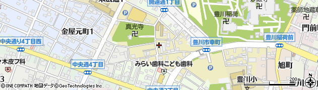 愛知県豊川市幸町周辺の地図