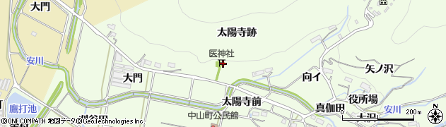愛知県豊橋市石巻中山町大門6周辺の地図