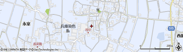 兵庫県加古川市志方町西中217周辺の地図