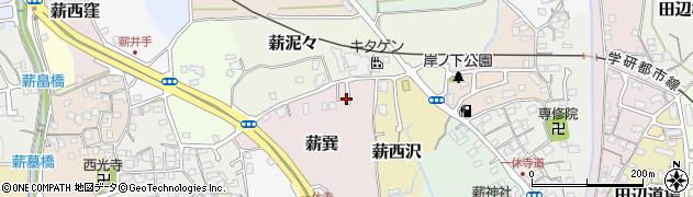 京都府京田辺市薪巽周辺の地図