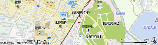 ハッピースタッフ長尾駅前周辺の地図