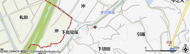 愛知県豊橋市石巻小野田町下切田17周辺の地図