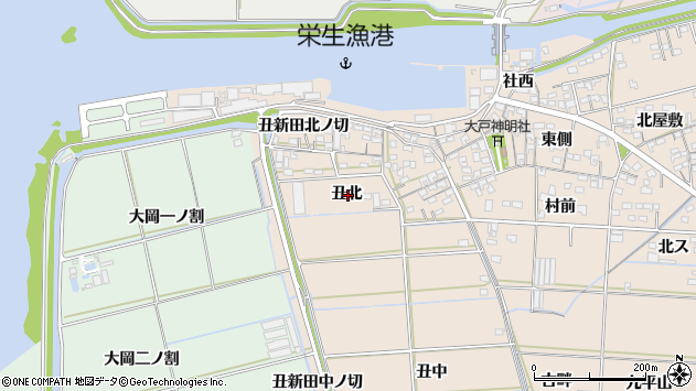 〒444-0426 愛知県西尾市一色町治明の地図