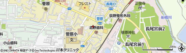 北河内農業協同組合　菅原支店周辺の地図