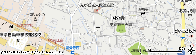 兵庫県姫路市御国野町国分寺358周辺の地図