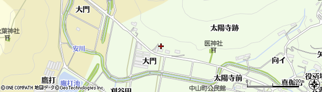 愛知県豊橋市石巻中山町大門周辺の地図