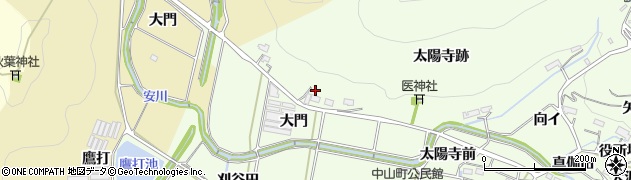 愛知県豊橋市石巻中山町（大門）周辺の地図