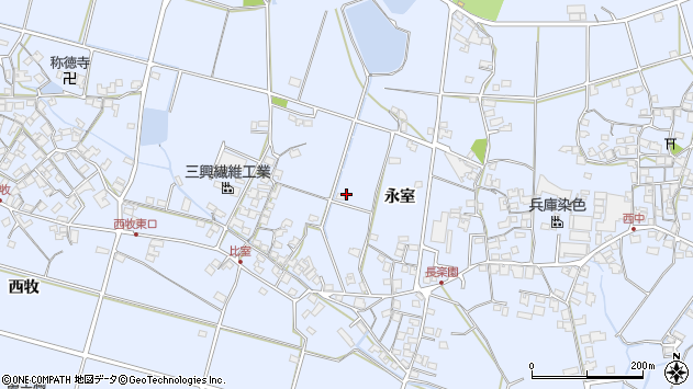 〒675-0347 兵庫県加古川市志方町永室の地図