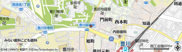 愛知県豊川市旭町8周辺の地図