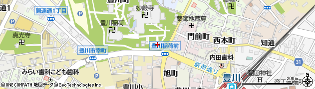 豊川稲荷（豊川閣妙厳寺）　寺宝館周辺の地図