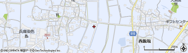 兵庫県加古川市志方町西中65周辺の地図