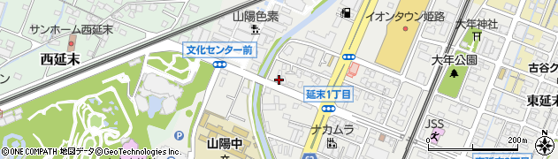 兵庫県姫路市延末378周辺の地図