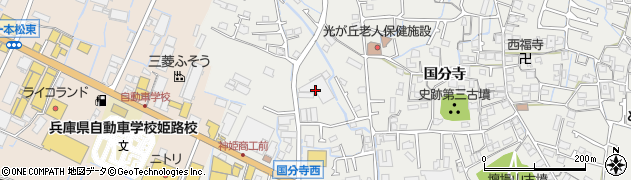 兵庫県姫路市御国野町国分寺180周辺の地図
