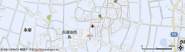 兵庫県加古川市志方町西中248周辺の地図