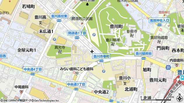 〒442-0048 愛知県豊川市開運通の地図