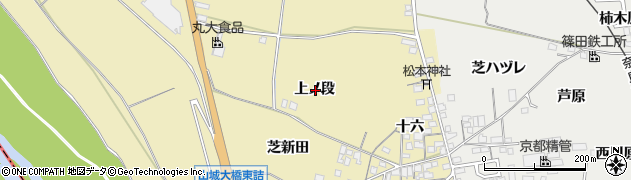 京都府城陽市奈島上ノ段周辺の地図