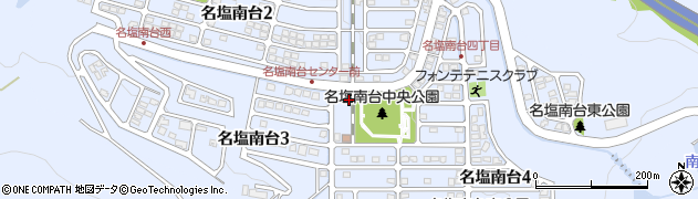 兵庫県西宮市名塩南台周辺の地図