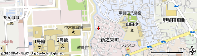 大阪府枚方市新之栄町22周辺の地図