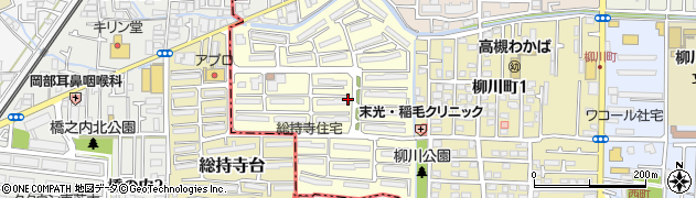 大阪府高槻市南総持寺町周辺の地図