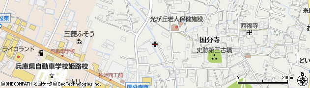 兵庫県姫路市御国野町国分寺184周辺の地図