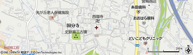 兵庫県姫路市御国野町国分寺710周辺の地図