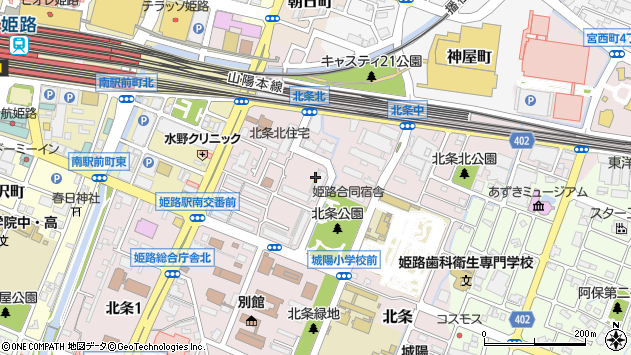〒670-0947 兵庫県姫路市北条の地図