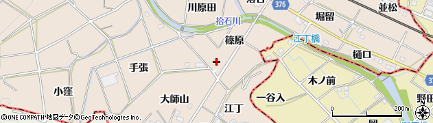 愛知県幸田町（額田郡）深溝（角田）周辺の地図