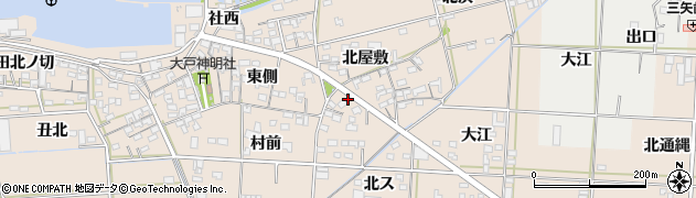 愛知県西尾市一色町治明北ス3周辺の地図