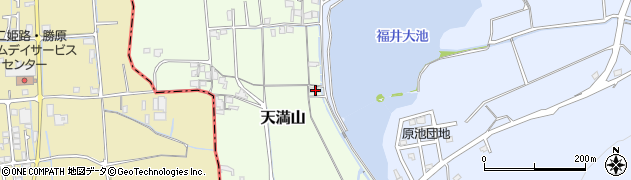 兵庫県揖保郡太子町天満山189周辺の地図