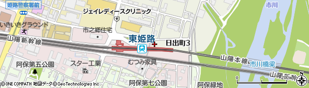 ＧＳパークＪＲ東姫路駅前駐車場周辺の地図