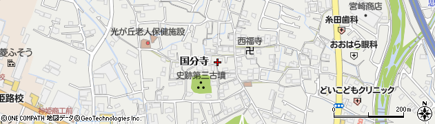兵庫県姫路市御国野町国分寺343周辺の地図