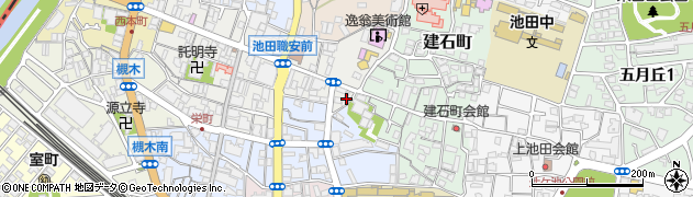 大阪府池田市栄本町11-18周辺の地図
