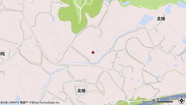 〒651-1616 兵庫県神戸市北区淡河町北畑の地図