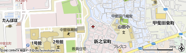 大阪府枚方市新之栄町19周辺の地図