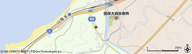 島根県浜田市折居町周辺の地図