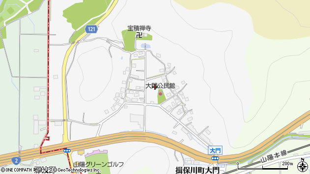 〒671-1642 兵庫県たつの市揖保川町大門の地図