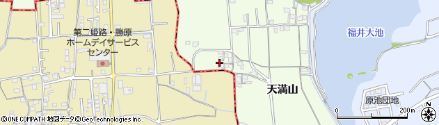 兵庫県揖保郡太子町天満山42周辺の地図