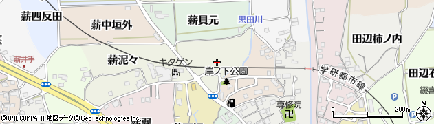 京都府京田辺市薪加賀ノ辻周辺の地図