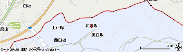 京都府綴喜郡井手町多賀北白坂周辺の地図
