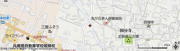 兵庫県姫路市御国野町国分寺183周辺の地図