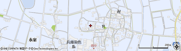 兵庫県加古川市志方町西中365周辺の地図