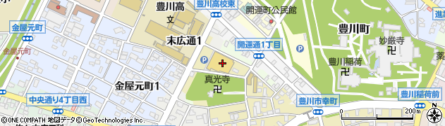 ピアゴ豊川店周辺の地図