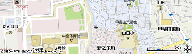 大阪府枚方市新之栄町17周辺の地図