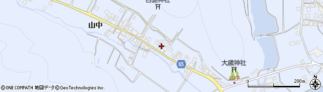 兵庫県加古川市志方町山中124周辺の地図