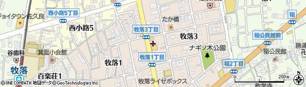 九州ラーメン黒兵衛 箕面総本店周辺の地図