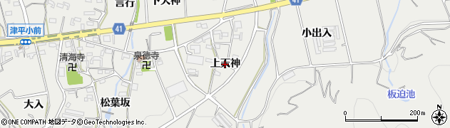 愛知県西尾市吉良町津平（上天神）周辺の地図