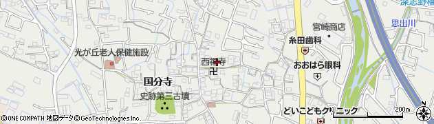 兵庫県姫路市御国野町国分寺727周辺の地図