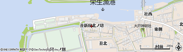 愛知県西尾市一色町治明（丑新田北ノ切）周辺の地図