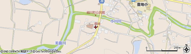 兵庫県三木市細川町豊地54周辺の地図